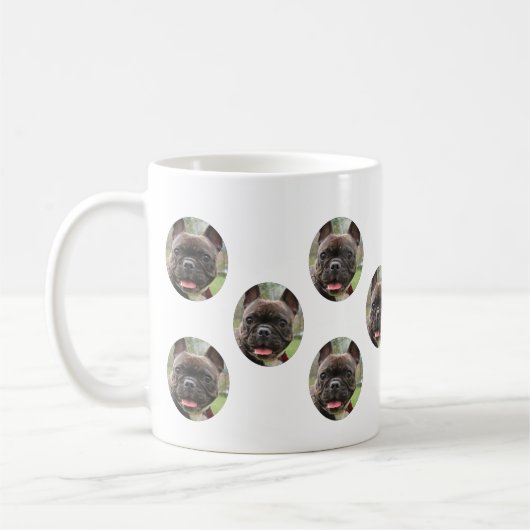 Angepasstes Hundegesicht - Personalisiertes Muster Kaffeetasse (Links)