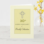 Angepasstes Jahr 30, Priester mit Embosse Karte (Gelbe Blume)