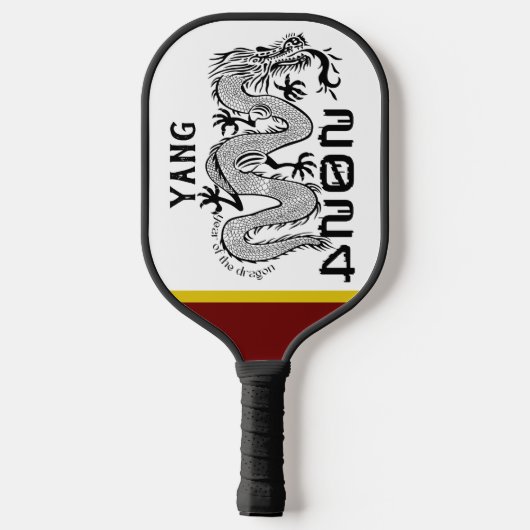 Angepasstes Jahr des Drachenpaddels Pickleball Schläger (Rückseite)