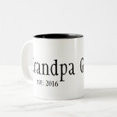 Angepasstes Jahr Zweifarbige Tasse (Vorderseite Links)