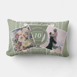 Angepasstes Jubiläum 2 Fotos+   VorlagenCanvas Pri Lendenkissen