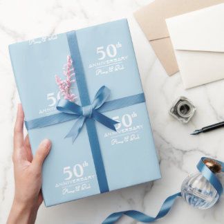Angepasstes Jubiläum modern und minimalistisch Geschenkpapier