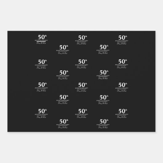 Angepasstes Jubiläum modern und minimalistisch Geschenkpapier Set (Vorderseite 2)