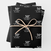 Angepasstes Jubiläum modern und minimalistisch Geschenkpapier Set (Beispiel)