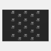 Angepasstes Jubiläum modern und minimalistisch Geschenkpapier Set (Vorderseite)