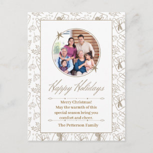 Angepasstes Kupfer Frohe Weihnachten Familienfoto