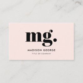 Angepasstes Logo Monogramm moderner minimalistisch Visitenkarte