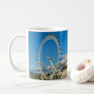 Angepasstes London Eye-Riesenrad und Themse Kaffeetasse