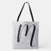 Angepasstes M-Skript Monogram Schwarz Tasche (Vorderseite)