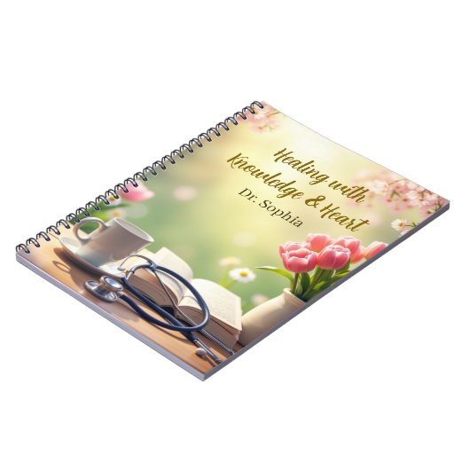 Angepasstes medizinisches Zitat mit Personalisiert Notizblock (Linke Seite)