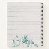 Angepasstes modernes Rustikales Watercolor-Skript Notizblock (Rückseite)