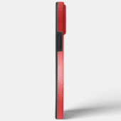 Angepasstes Monogramm aus risierter roter Textur Case-Mate iPhone Hülle (Rückseite / Rechts)