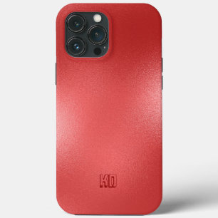 Angepasstes Monogramm aus risierter roter Textur Case-Mate iPhone Hülle