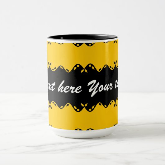 Angepasstes Monogramm-Design Tasse (Zentrum)