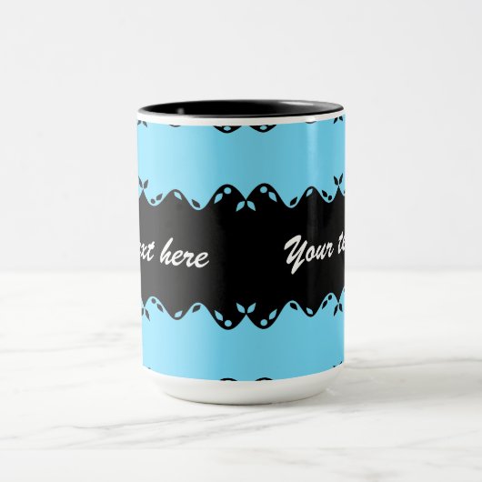 Angepasstes Monogramm-Design Tasse (Zentrum)