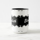 Angepasstes Monogramm-Design Tasse (Zentrum)