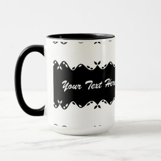 Angepasstes Monogramm-Design Tasse