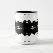 Angepasstes Monogramm-Design Tasse (Zentrum)