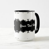 Angepasstes Monogramm-Design Tasse (VorderseiteRechts)