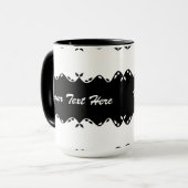 Angepasstes Monogramm-Design Tasse (Vorderseite Links)