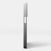 Angepasstes Monogramm für Ombre Gray Gradient iPhone Hülle (Rechte Seite)