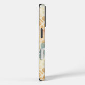 Angepasstes Monogramm künstliches Aquarellmuster Case-Mate iPhone Hülle (Rückseite / Rechts)