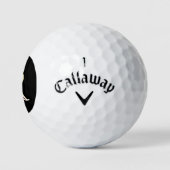 Angepasstes Monogramm mit drei Ebenen Golfball (Logo)