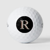 Angepasstes Monogramm mit drei Ebenen Golfball (Vorderseite)