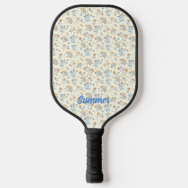 Angepasstes Muster für Vintage Wildblume Pickleball Schläger