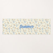 Angepasstes Muster für Vintage Wildblume Yogamatte (Vorderseite (Horizontal))