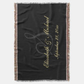 Angepasstes, neu verheiratetes Ehegatten-Geschenk Decke (Vorderseite Vertikal)