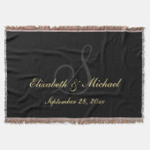 Angepasstes, neu verheiratetes Ehegatten-Geschenk Decke (Vorderseite)