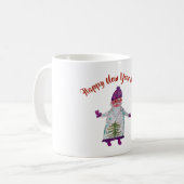 Angepasstes neues Jahr, Tasse des Weihnachtsmanns (Vorderseite Links)