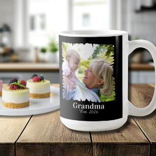 Angepasstes Neues Oma-Foto mit Jahr Kaffeetasse