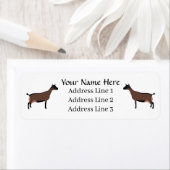 Angepasstes Oberhasli-Etikett für die Milchziegena (Insitu)