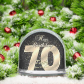 Angepasstes Personalisiertes 70. Geburtstagsgesche Schneekugeln (Weihnachten)
