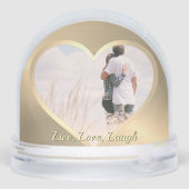 Angepasstes Personalisiertes 70. Geburtstagsgesche Schneekugeln (Rückseite)