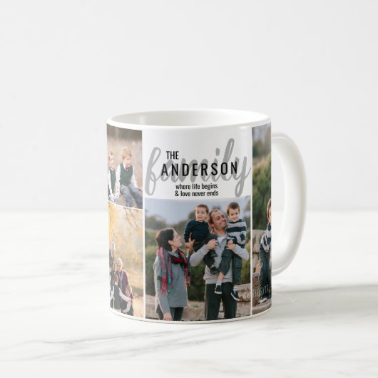 Angepasstes Personalisiertes Angebot für 5 FotoCol Kaffeetasse (VorderseiteRechts)