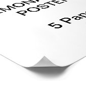 Angepasstes Personalisiertes Archical Paper Poster (Ecke)