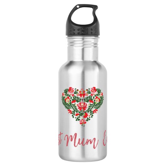 Angepasstes Personalisiertes Mum-Ever-Skript Edelstahlflasche (Vorderseite)
