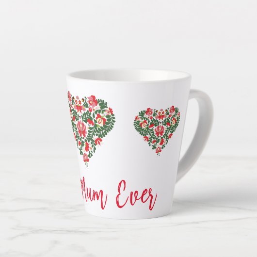 Angepasstes Personalisiertes Mum-Ever-Skript Milchtasse (Rechte Ecke)