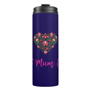 Angepasstes Personalisiertes Mum-Ever-Skript Thermosbecher