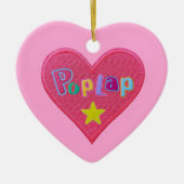 Angepasstes / Personalisiertes POPLAP-Afrikagirl Keramik Ornament (Vorne)