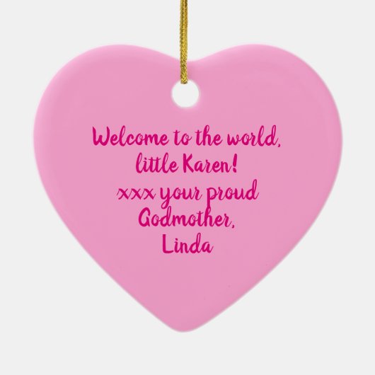 Angepasstes / Personalisiertes POPLAP-Afrikagirl Keramik Ornament (Hinten)