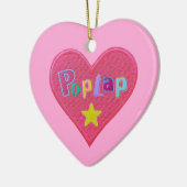 Angepasstes / Personalisiertes POPLAP-Afrikagirl Keramik Ornament (Links)