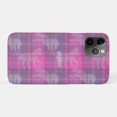 Angepasstes, pinkfarbenes lila Pferdeschwanzherz Case-Mate iPhone Hülle (Rückseite (Horizontal))