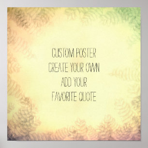 angepasstes Poster fügt eine Anführungsart hinzu