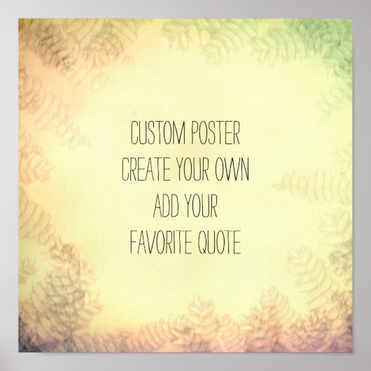 angepasstes Poster fügt eine Anführungsart hinzu (Vorne)