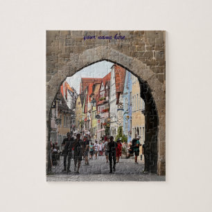 Angepasstes Puzzle von Rothenburg, Deutschland