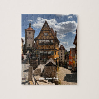 Angepasstes Puzzle von Rothenburg, Deutschland